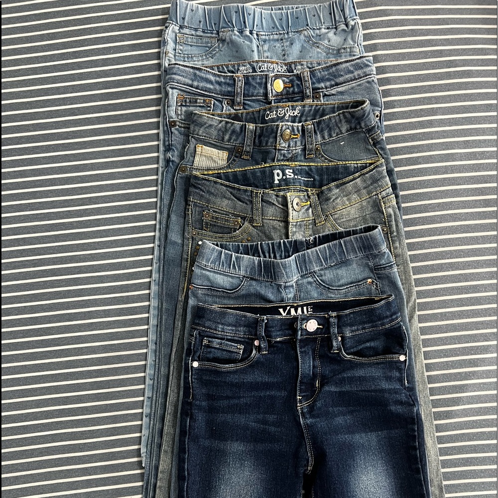 6pc Girl Jeans Size 6